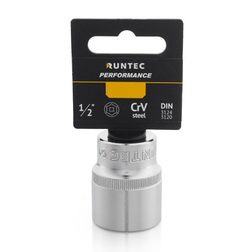 RUNTEC RT-H12S30 Головка торцевая RUNTEC CrV, 6PT, 1/2", 30 мм