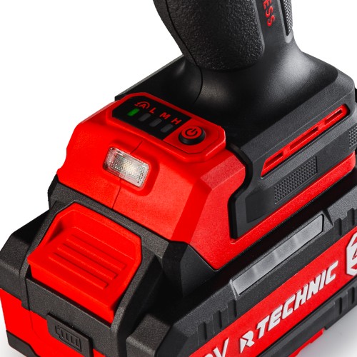 RUNTEC RT-IW1000T Гайковерт ударный аккумуляторный RUNTEC TECHNIC 1/2", 20В, 2*4Ач, 1000Нм