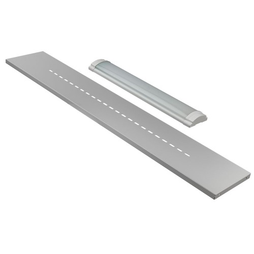 RUNTEC LA16-7035 Полка с лампой для верстака 1600 мм (светло-серый) RUNTEC LA16-7035 Полка с лампой для верстака 1600 мм (светло-серый)