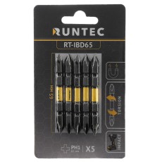 RUNTEC RT-IBD65 Бита ударная двусторонняя RUNTEC H6.35 65мм PH1/PH1 5шт.