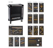 RUNTEC RT-HT273PR7 Тележка инструментальная 7 полочная Performance с комплектом инструмента, 273 предмета