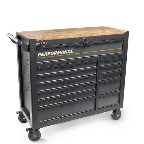 RUNTEC RT-HT313PR12 Тележка инструментальная 12 полочная Performance с комплектом инструмента, 313 предметов