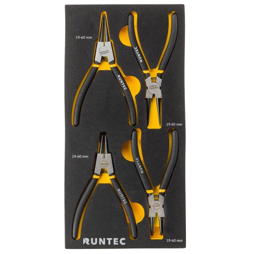 RUNTEC RT-SRP1E4F Набор съемников стопорных колец RUNTEC CrV 180 мм в ложементе EVA, 4 предмета RUNTEC RT-SRP1E4F Набор съемников стопорных колец RUNTEC CrV 180 мм в ложементе EVA, 4 предмета