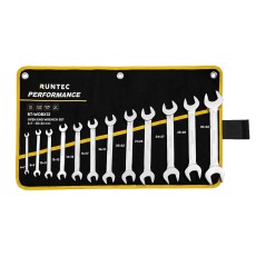 RUNTEC RT-WOBX12 Набор ключей рожковых RUNTEC CrV 6x7-30x32 мм в сумке, 12 предметов