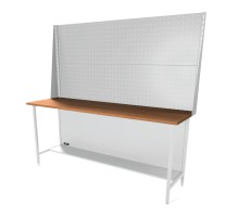 RUNTEC RTS20F-NS-NS-P20-P20-7035 Верстак серии Standart, 2000 мм, фанера, экран 1000 светло-серый (7035)