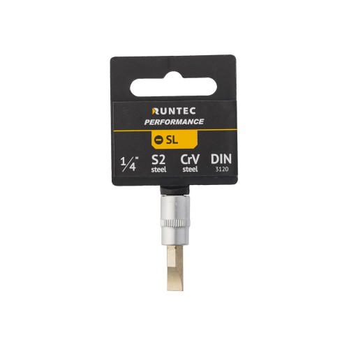 RUNTEC RT-H14SSL4 Головка торцевая со вставкой RUNTEC CrV, 1/4", SL4