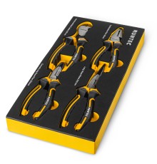 RUNTEC RT-PLR1E4F Набор шарнирно-губцевого инструмента RUNTEC в ложементе EVA, 4 предмета