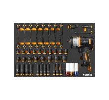 RUNTEC RT-ISPE53F Набор с пневмогайковертом, ударными головками и аксессуарами RUNTEC 1/2", 8-32 мм, CrMo в ложементе EVA, 53 предмета