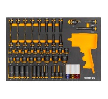 RUNTEC RT-IS1E51F Набор ударных головок с аксессуарами RUNTEC 1/2", 8-32 мм, CrMo в ложементе EVA, 51 предмет