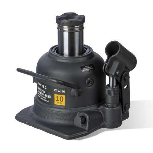 RUNTEC RT-WJ10 Домкрат бутылочный, двухштоковый, профессиональный 10 т, 125-225 мм
