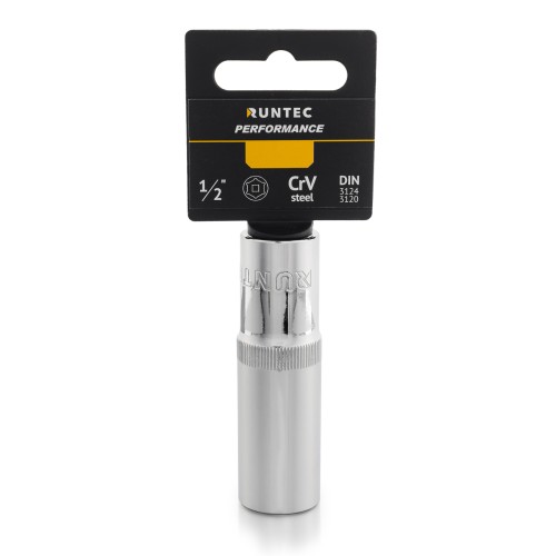 RUNTEC RT-H12S17L Головка торцевая глубокая RUNTEC CrV, 6PT, 1/2", 17 мм