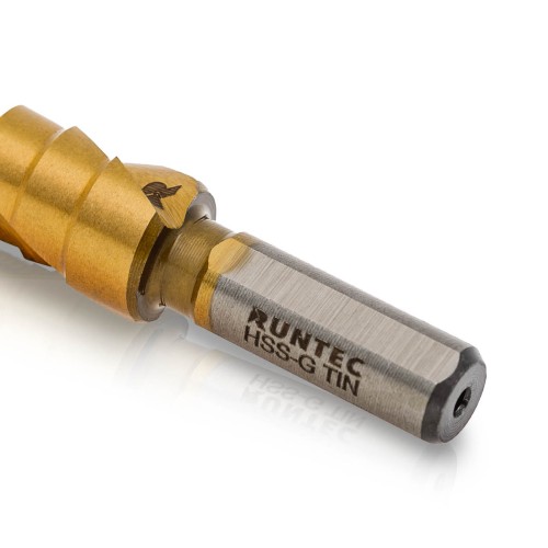 RUNTEC RT-DS4-12-9 Сверло ступенчатое RUNTEC 4-12 мм, 9 ступеней, HSS-TiN RUNTEC RT-DS4-12-9 Сверло ступенчатое RUNTEC 4-12 мм, 9 ступеней, HSS-TiN