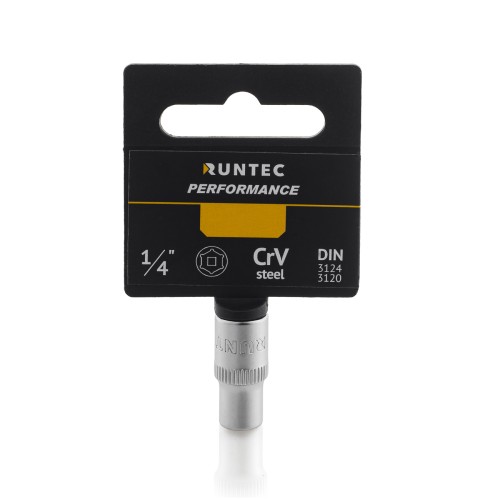 RUNTEC RT-H14S55 Головка торцевая RUNTEC CrV, 6PT, 1/4", 5,5 мм