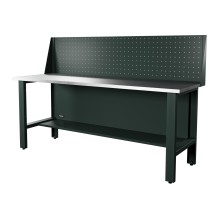 RUNTEC RTI20Z-NI-NI-P20-7016 Верстак серии Industrial, 2000 мм, оцинк, экран 500, серый RAL 7016