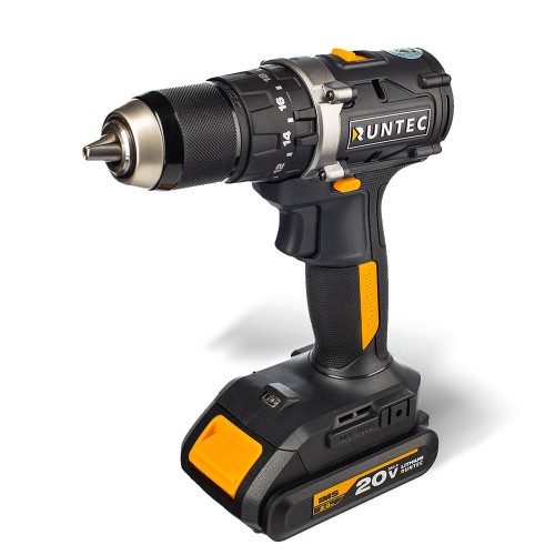 RUNTEC RT-ID222 Дрель-шуруповерт ударная аккумуляторная RUNTEC PRO 13 мм, 20В, 2*2Ач, 55Нм RUNTEC RT-ID222 Дрель-шуруповерт ударная аккумуляторная RUNTEC PRO 13 мм, 20В, 2*2Ач, 55Нм