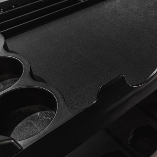 RUNTEC RT-PP3 Тележка с тремя открытыми полками (перфорированная боковина с крючками), черная