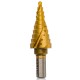 RUNTEC RT-DS4-22-10 Сверло ступенчатое RUNTEC 4-22 мм, 10 ступеней, HSS-TiN