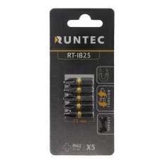 RUNTEC RT-IB25 Бита ударная RUNTEC H6.35 25мм PH2 5шт.