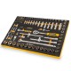 RUNTEC RT-HT1E110 Набор торцевых головок с аксессуарами RUNTEC 1/2", 1/4" в ложементе EVA, 110 предметов