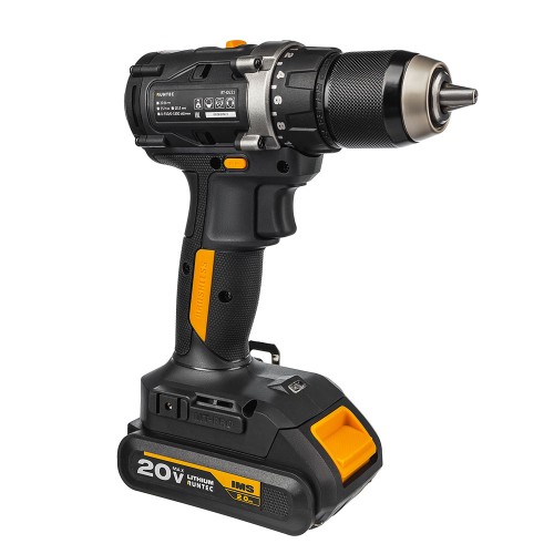 RUNTEC RT-ID221 Дрель-шуруповерт аккумуляторная RUNTEC PRO 13 мм,20В, 2*2Ач, 55Нм RUNTEC RT-ID221 Дрель-шуруповерт аккумуляторная RUNTEC PRO 13 мм,20В, 2*2Ач, 55Нм