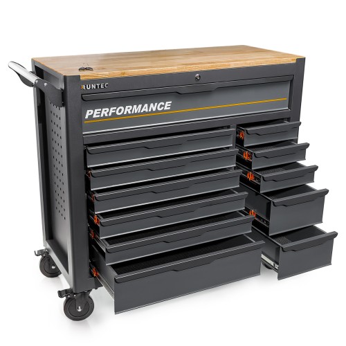 RUNTEC RT-HT273PR12 Тележка инструментальная 12 полочная Performance с комплектом инструмента, 273 предмета