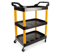 RUNTEC RT-P3 Тележка с тремя открытыми полками, черная