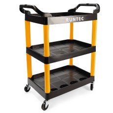 RUNTEC RT-P3 Тележка с тремя открытыми полками, черная