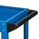 RUNTEC RT-3B Тележка с тремя открытыми полками, синяя