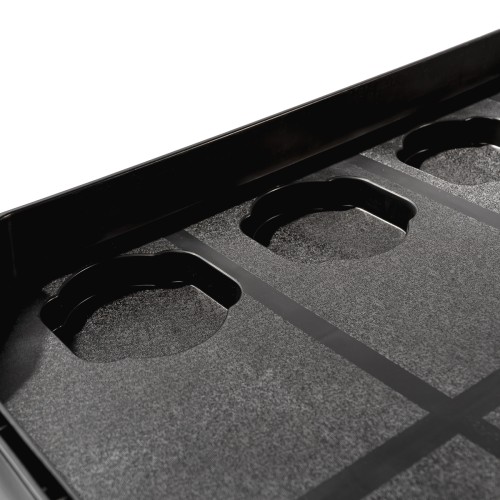 RUNTEC RT-P3 Тележка с тремя открытыми полками, черная