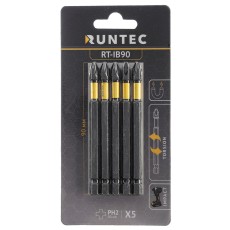 RUNTEC RT-IB90 Бита ударная RUNTEC H6.35 90мм PH2 5шт.