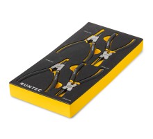 RUNTEC RT-SRP1E4F Набор съемников стопорных колец RUNTEC CrV 180 мм в ложементе EVA, 4 предмета