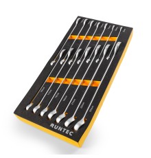 RUNTEC RT-WME14F Набор ключей комбинированных RUNTEC CrV 8-24 мм в ложементе EVA, 14 предметов