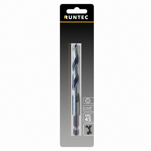 RUNTEC RT-DT12 Сверло по дереву Runtec HRC45 12 x 150мм HEX 1/4" RUNTEC RT-DT12 Сверло по дереву Runtec HRC45 12 x 150мм HEX 1/4"