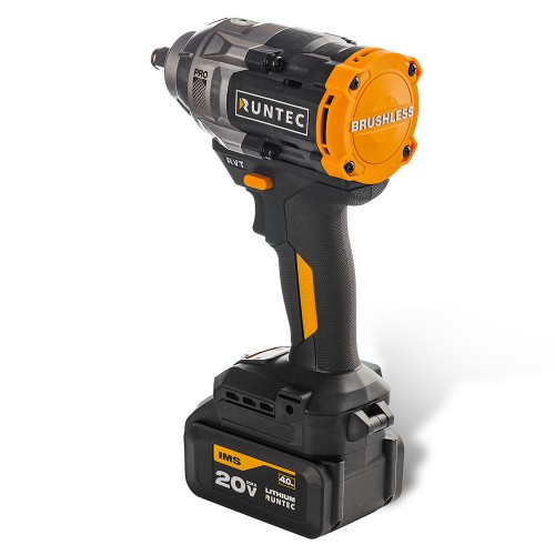 RUNTEC RT-IW1100 Гайковерт ударный аккумуляторный RUNTEC PRO 1/2", 20В, 2*4Ач, 1100Нм RUNTEC RT-IW1100 Гайковерт ударный аккумуляторный RUNTEC PRO 1/2", 20В, 2*4Ач, 1100Нм