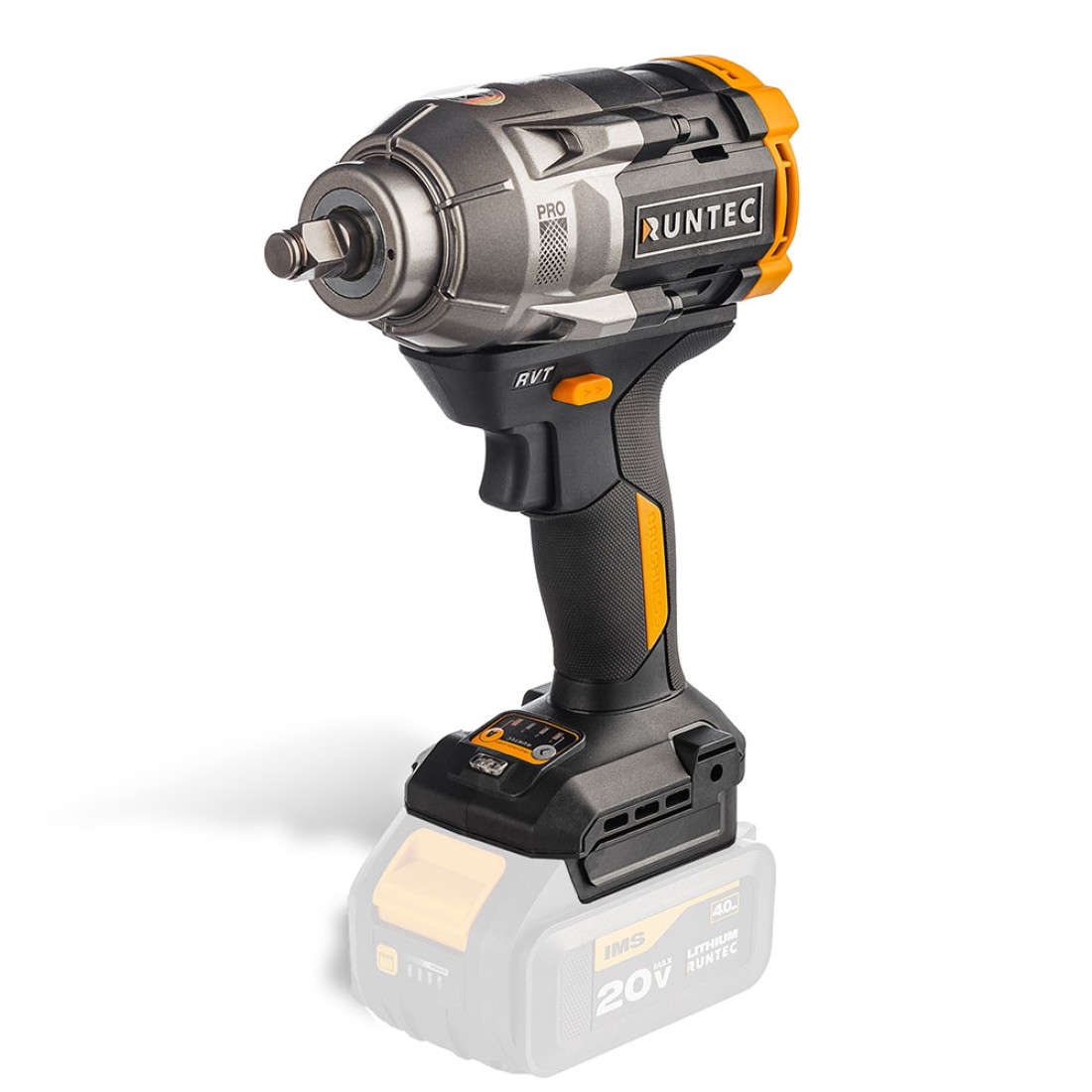 RUNTECRT-IW1100WГайковертударныйаккумуляторныйRUNTECPRO1/2,20В,1100Нм