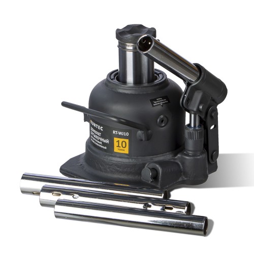 RUNTEC RT-WJ10 Домкрат бутылочный, двухштоковый, профессиональный 10 т, 125-225 мм
