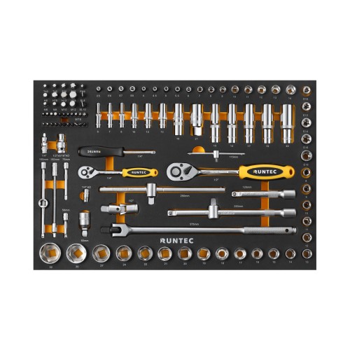 RUNTEC RT-HT220STD-6G Тележка инструментальная 6 полочная Standart серая с комплектом инструмента, 220 предметов RUNTEC RT-HT220STD-6G Тележка инструментальная 6 полочная Standart серая с комплектом инструмента, 220 предметов