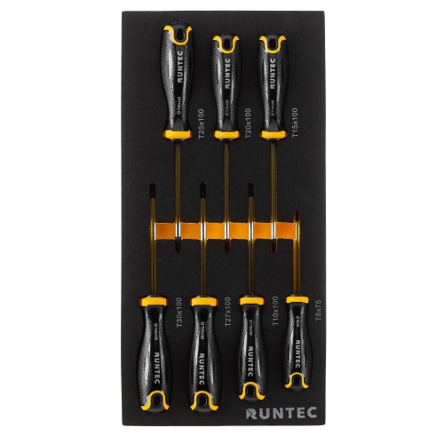 RUNTEC RT-SD1TE7 Набор отверток RUNTEC S2 TORX в ложементе EVA, 7 предметов RUNTEC RT-SD1TE7 Набор отверток RUNTEC S2 TORX в ложементе EVA, 7 предметов