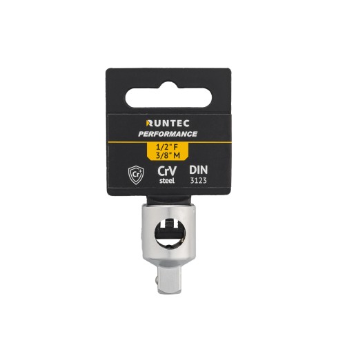 RUNTEC RT-H12A38O Переходник-адаптер с отверстием RUNTEC CrV, 1/2" F - 3/8" M