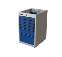 RUNTEC TI6-7035-5005 Тумба с 6-ю ящиками, синий (светло-серый)