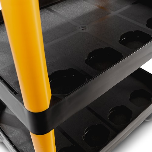 RUNTEC RT-P3 Тележка с тремя открытыми полками, черная