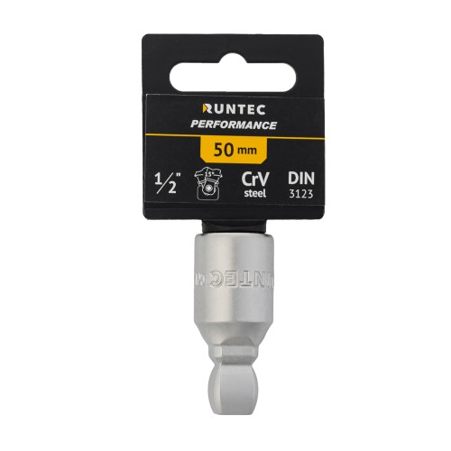 RUNTEC RT-H12E50B Удлинитель RUNTEC CrV, 1/2" 50 мм с шаром