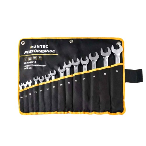 RUNTEC RT-WMBX14 Набор ключей комбинированных RUNTEC CrV 10-32 мм в сумке, 14 предметов
