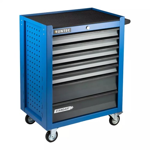 RUNTEC RTSTD-7B Тележка инструментальная 7 полочная Standart синяя RUNTEC RTSTD-7B Тележка инструментальная 7 полочная Standart синяя