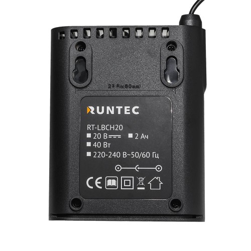 RUNTEC RT-LBCH20 Зарядное устройство RUNTEC PRO для 20В батарей, 2А