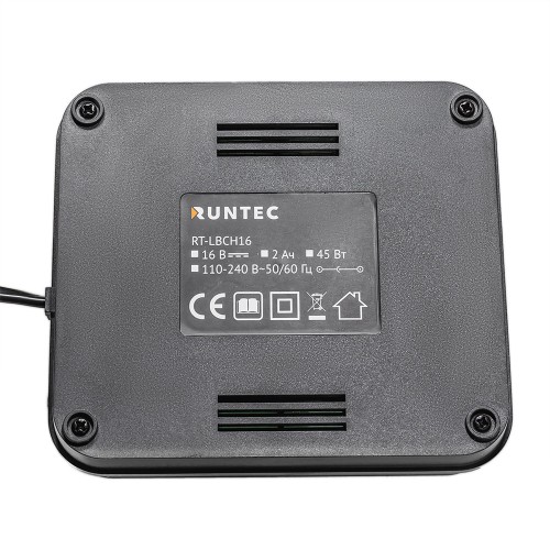 RUNTEC RT-LBCH16 Зарядное устройство RUNTEC PRO для 16В батарей, 2А RUNTEC RT-LBCH16 Зарядное устройство RUNTEC PRO для 16В батарей, 2А