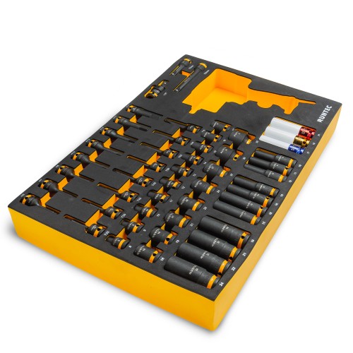 RUNTEC RT-IS1E51F Набор ударных головок с аксессуарами RUNTEC 1/2", 8-32 мм, CrMo в ложементе EVA, 51 предмет