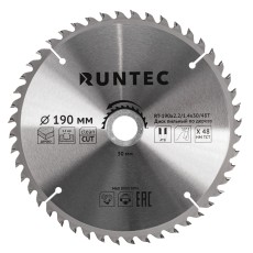 RUNTEC RT-190x2.2/1.4x30/48T Диск пильный по дереву RUNTEC (190х30 мм 48T)
