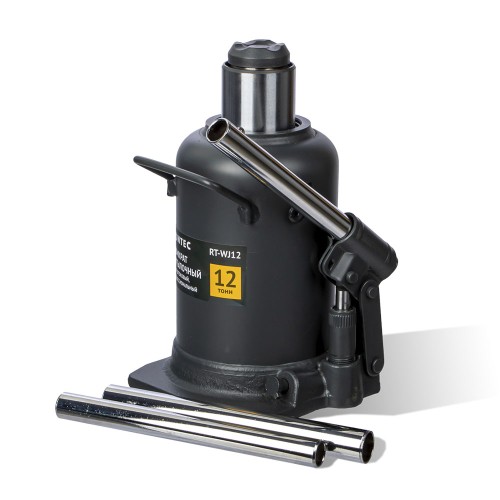 RUNTEC RT-WJ12 Домкрат бутылочный, двухштоковый, профессиональный 12 т, 235-590 мм