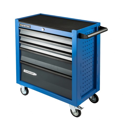 RUNTEC RTSTD-5B Тележка инструментальная 5 полочная Standart синяя RUNTEC RTSTD-5B Тележка инструментальная 5 полочная Standart синяя